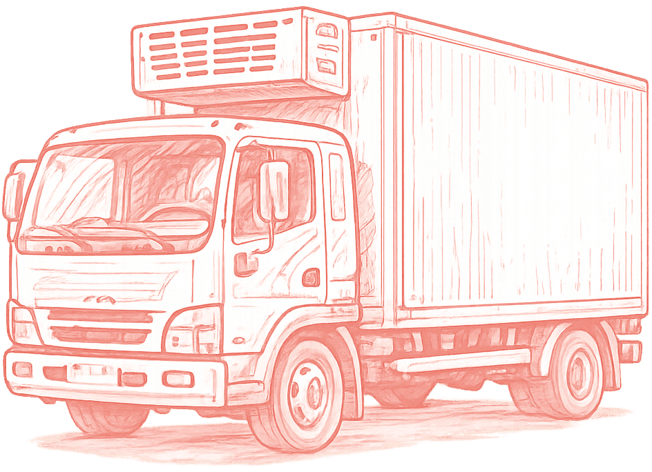 Refrigerated wholesale delivery vehicle